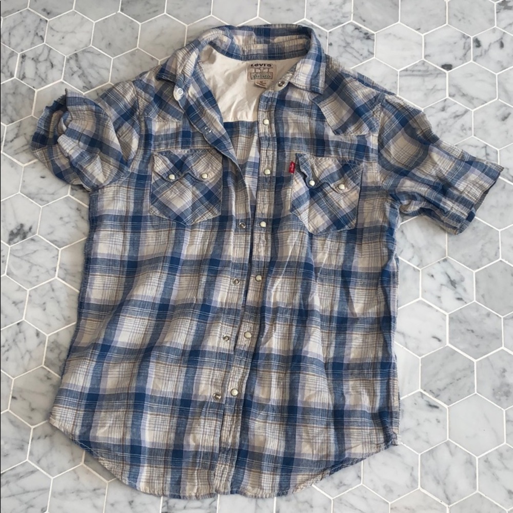Levi’s snap up short sleeve shirt